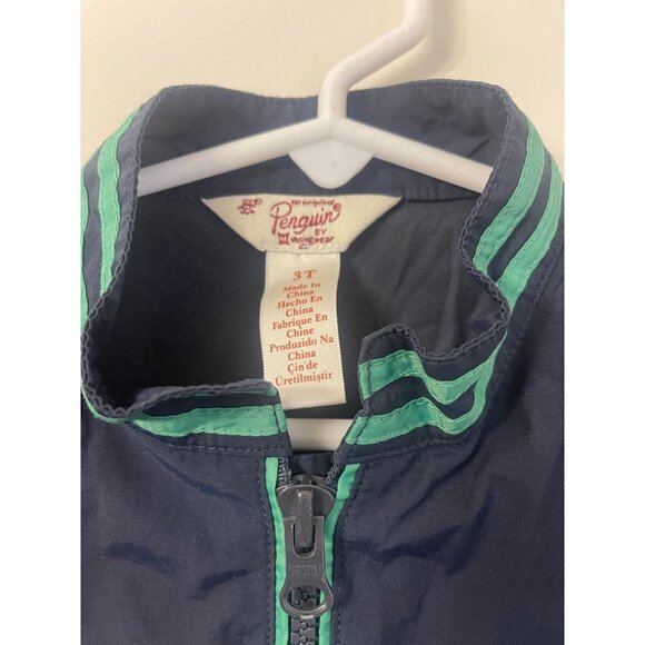 Navy Penguin Ratner Windbreaker Bomber Jacket - Picture 2 of 3